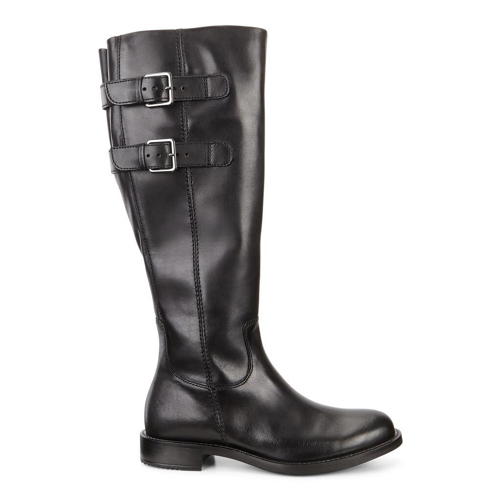 Bottes Hautes Ecco Sartorelle 25 Buckle Femme Noir 3069-DQNAY